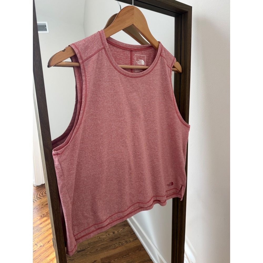 The North Face Womens XL Red Heathered Sleeveless Muscle Tank Top NF0A5GKO